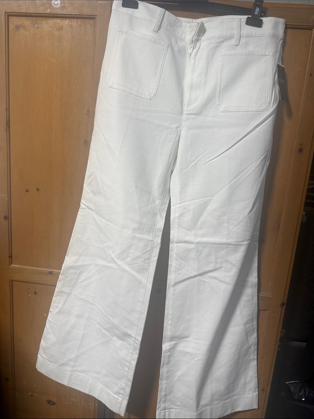 Ralph Lauren White Wide-Leg Jeans - Women's Flare